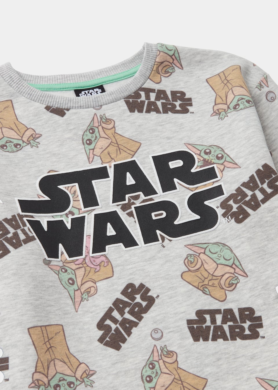 Kids Grey Star Wars Mandalorian Sweatshirt (4-13yrs)