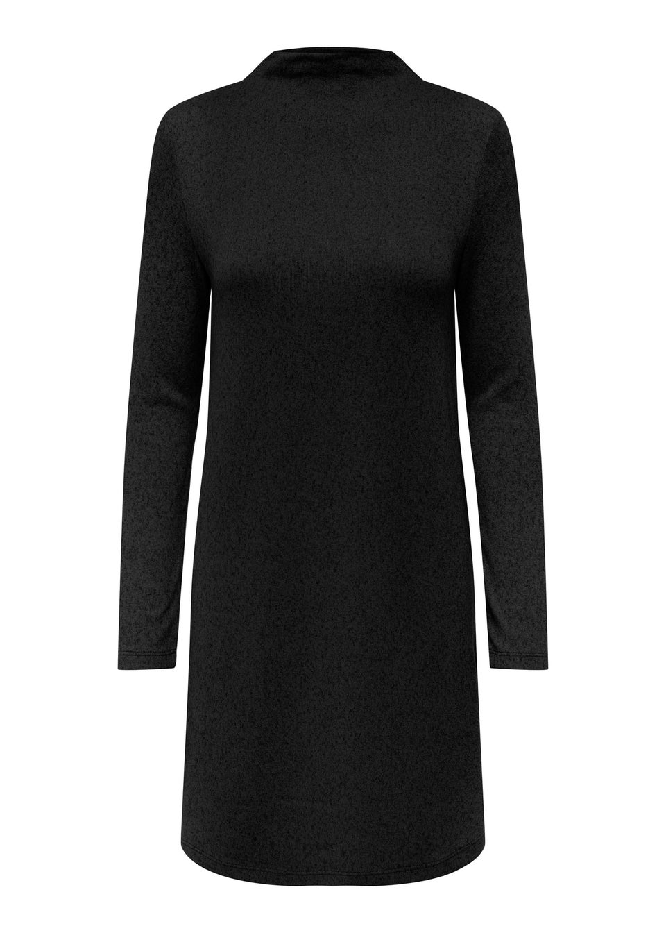 JDY Tonsy Black Long Sleeve Funnel Neck Dress