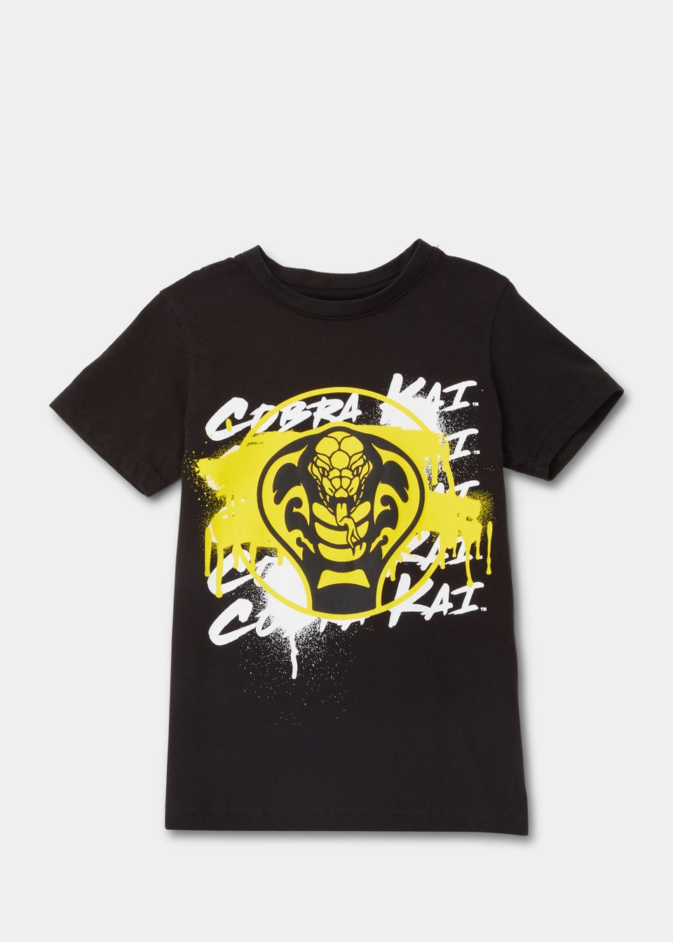 Kids Black Cobra Kai T-Shirt (5-12yrs)