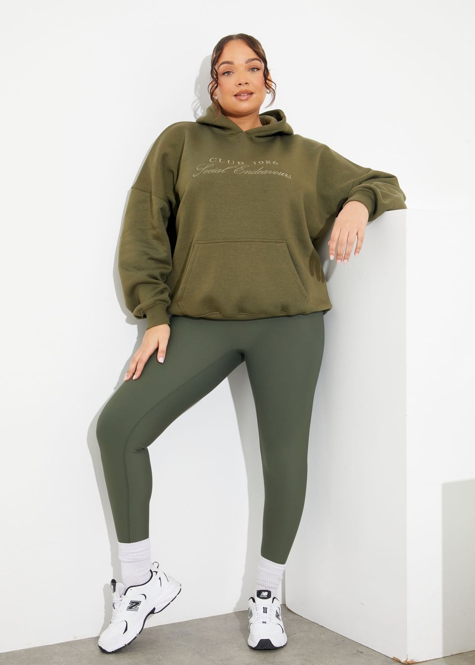 In the Style Gemma Atkinson Khaki Sculpt & Control Leggings