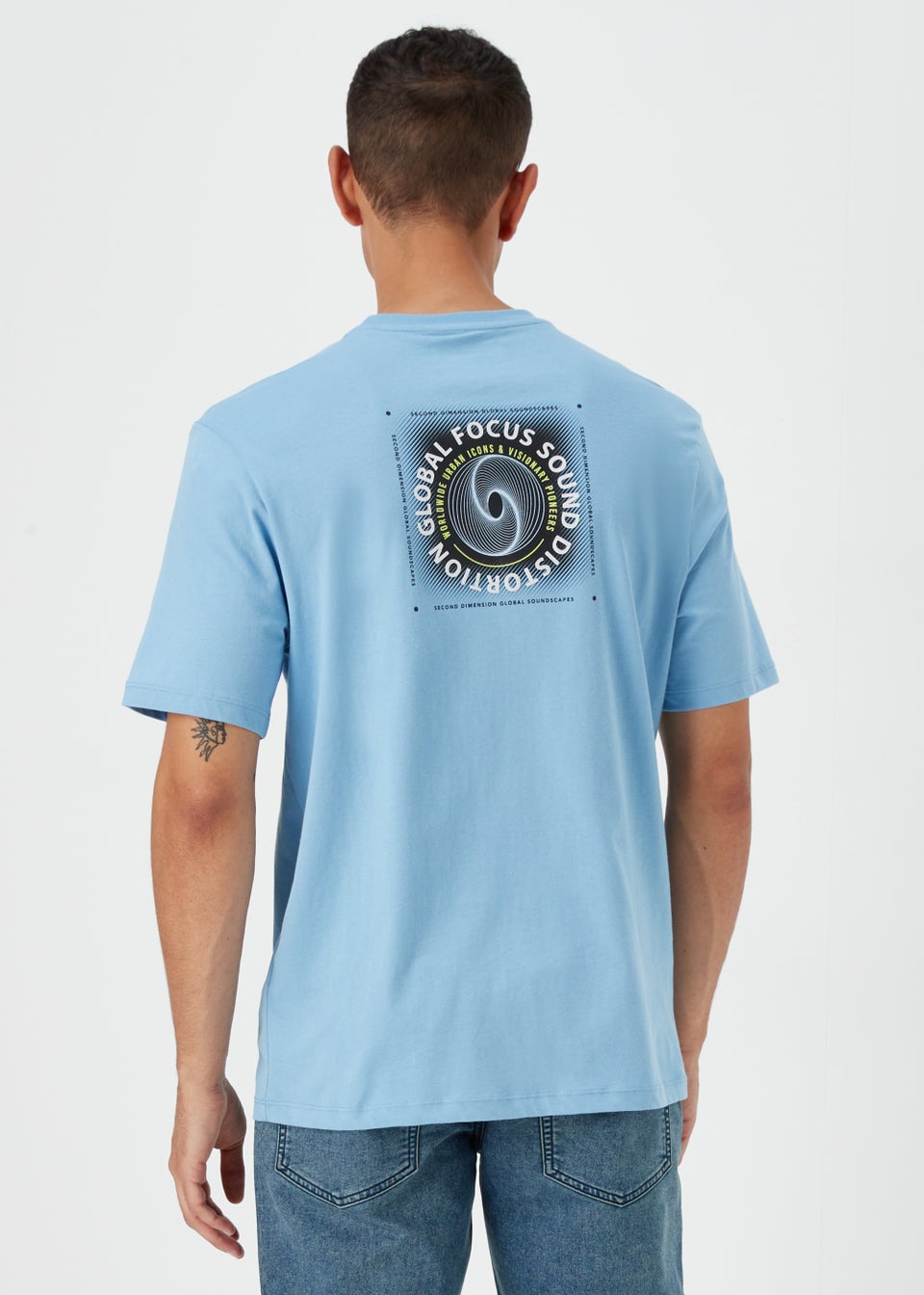 US Athletic Light Blue Graphic T-Shirt