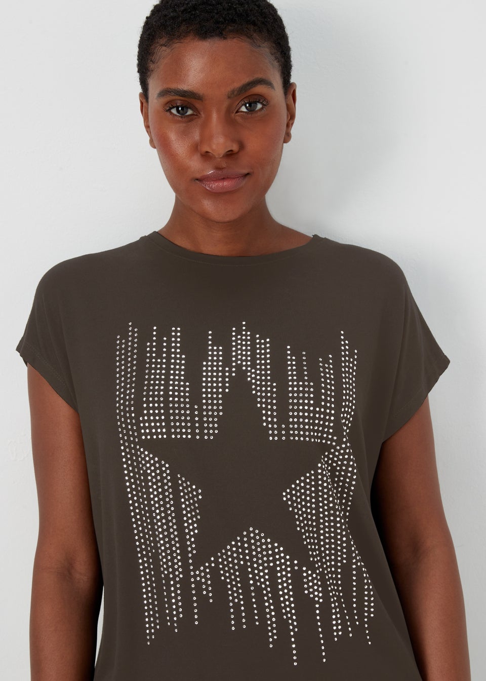 Black Star Longline T-Shirt
