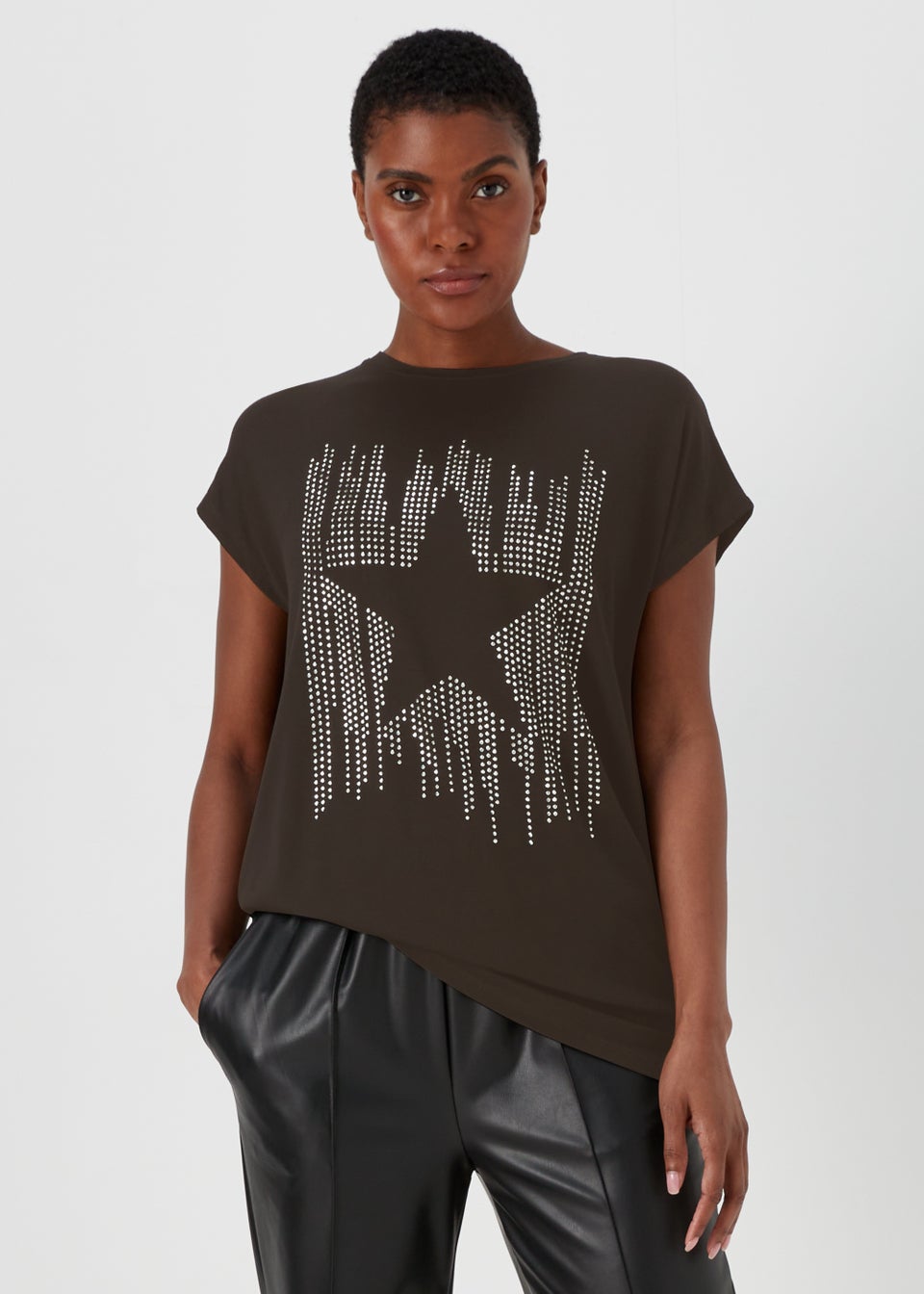 Black Star Longline T-Shirt