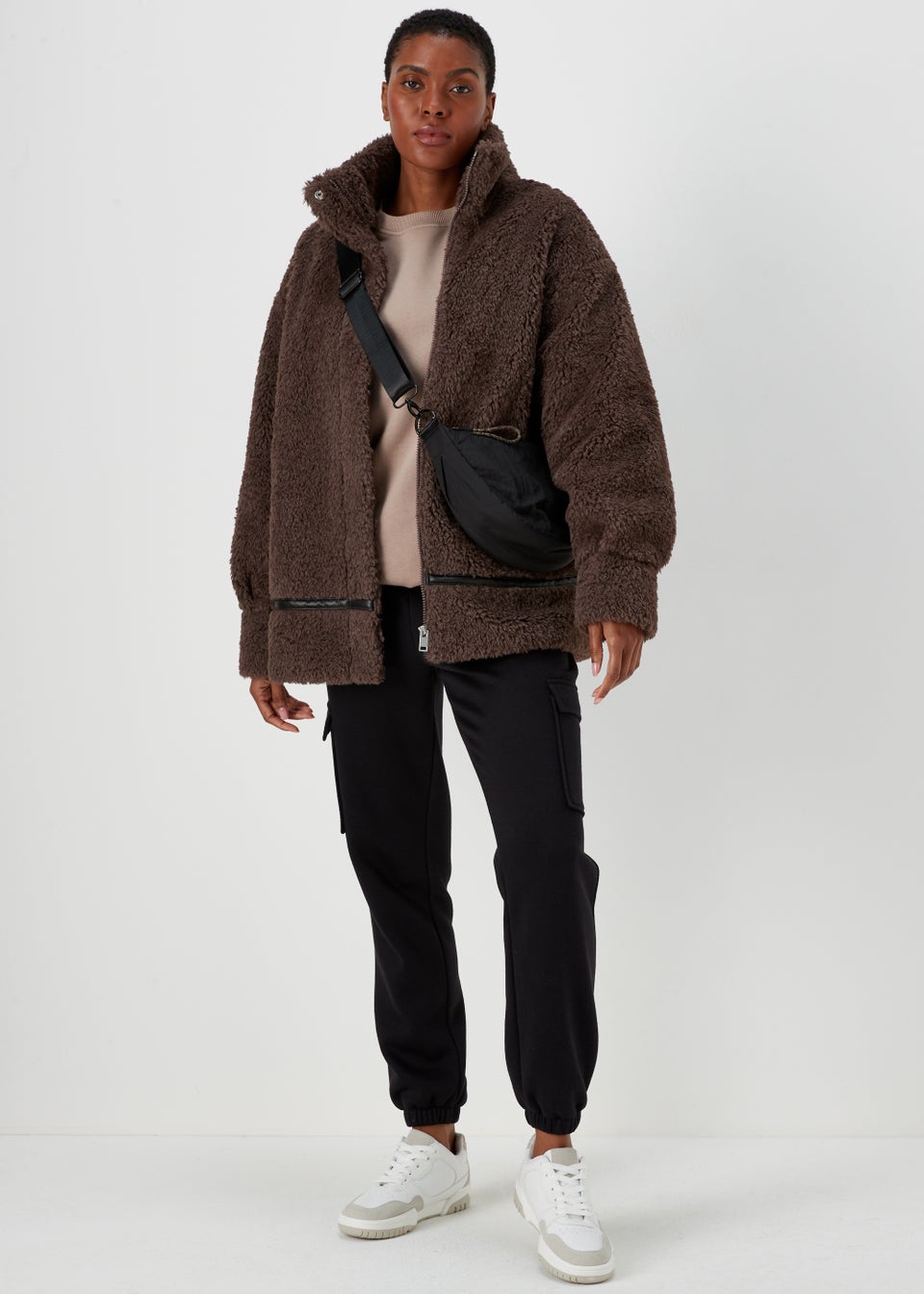Beige Longline Sweatshirt