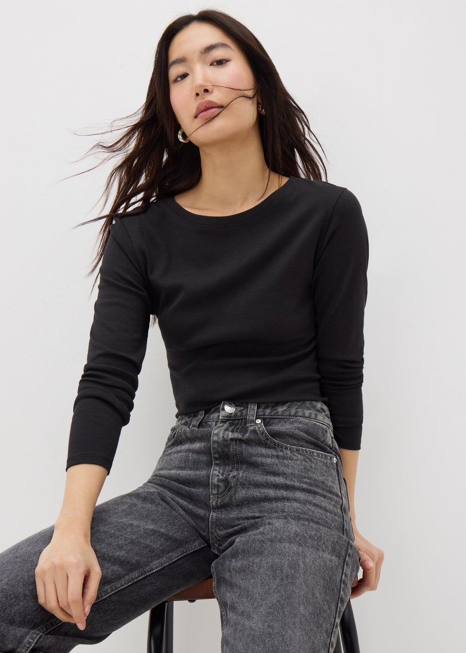 Dark Grey Long Sleeve T-Shirt