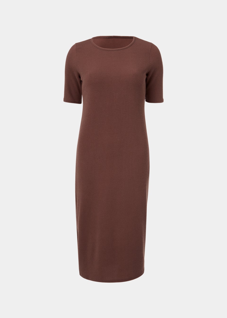Plain brown t shirt dress shop