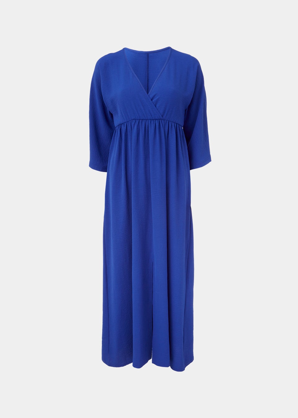 Blue Kimono Sleeve Maxi Dress