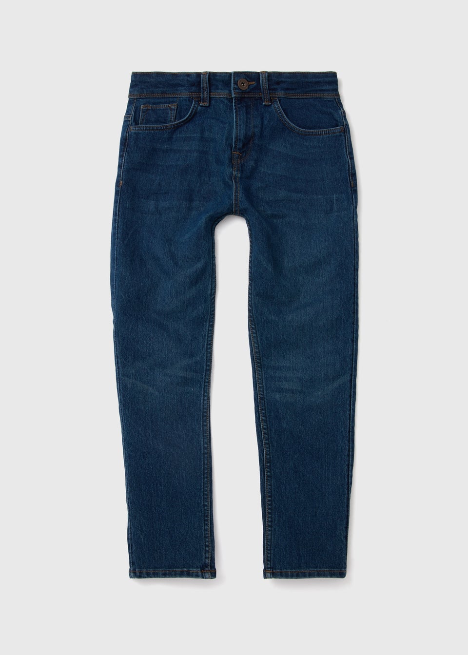 Boys Dark Blue Washed Jeans (7-12yrs)