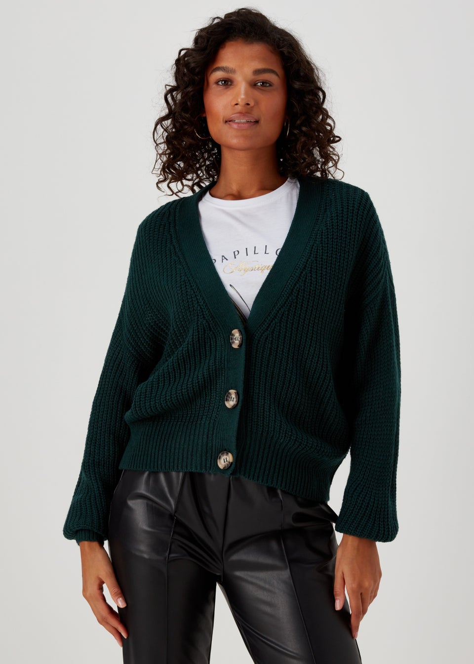 JDY Justy Green Knitted Cardigan