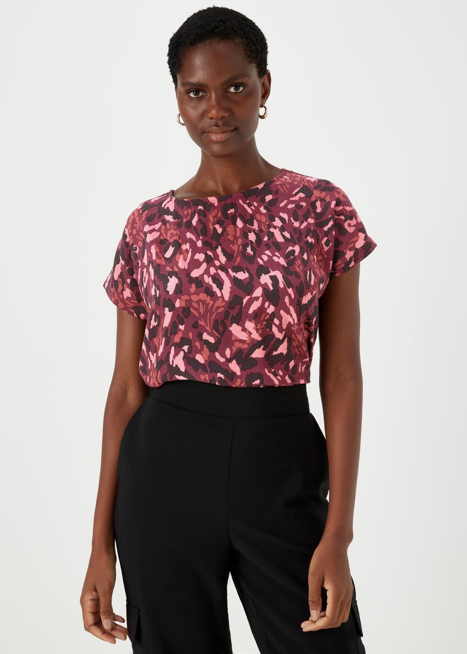 Et Vous Multicoloured Print Jersey Back T-Shirt