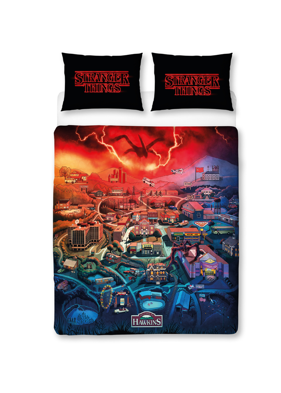 Stranger Things Town Panel Duvet Set