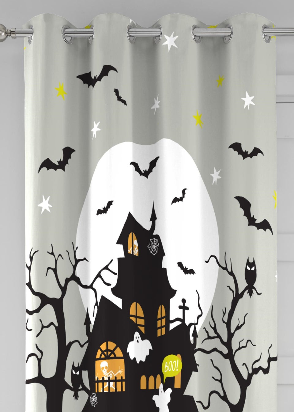 Bedlam Halloween Haunted House Single Panel Door Curtain