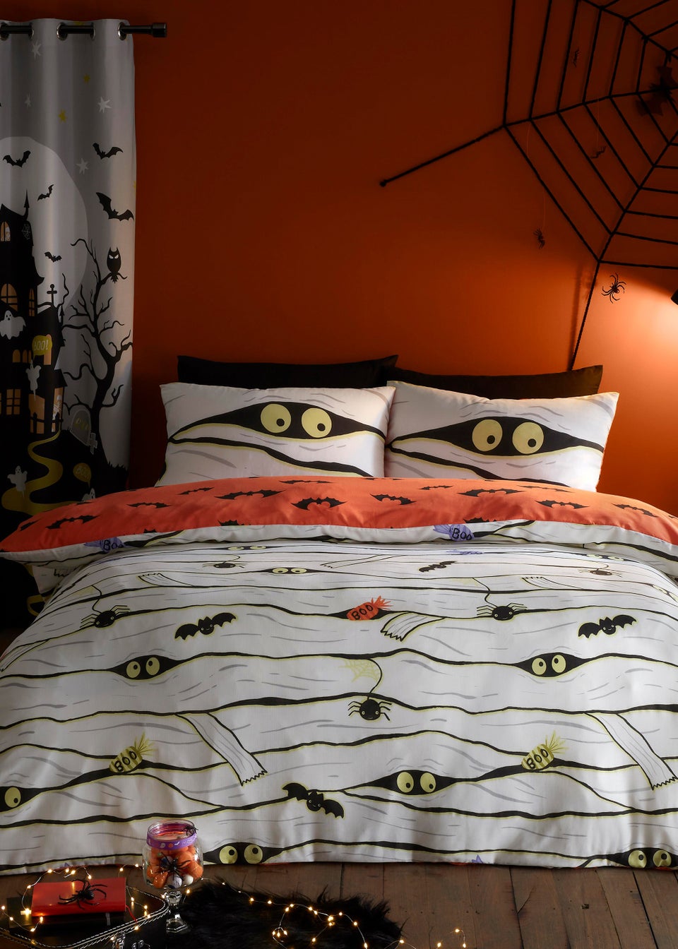 Bedlam Halloween Mummy Duvet Cover Set