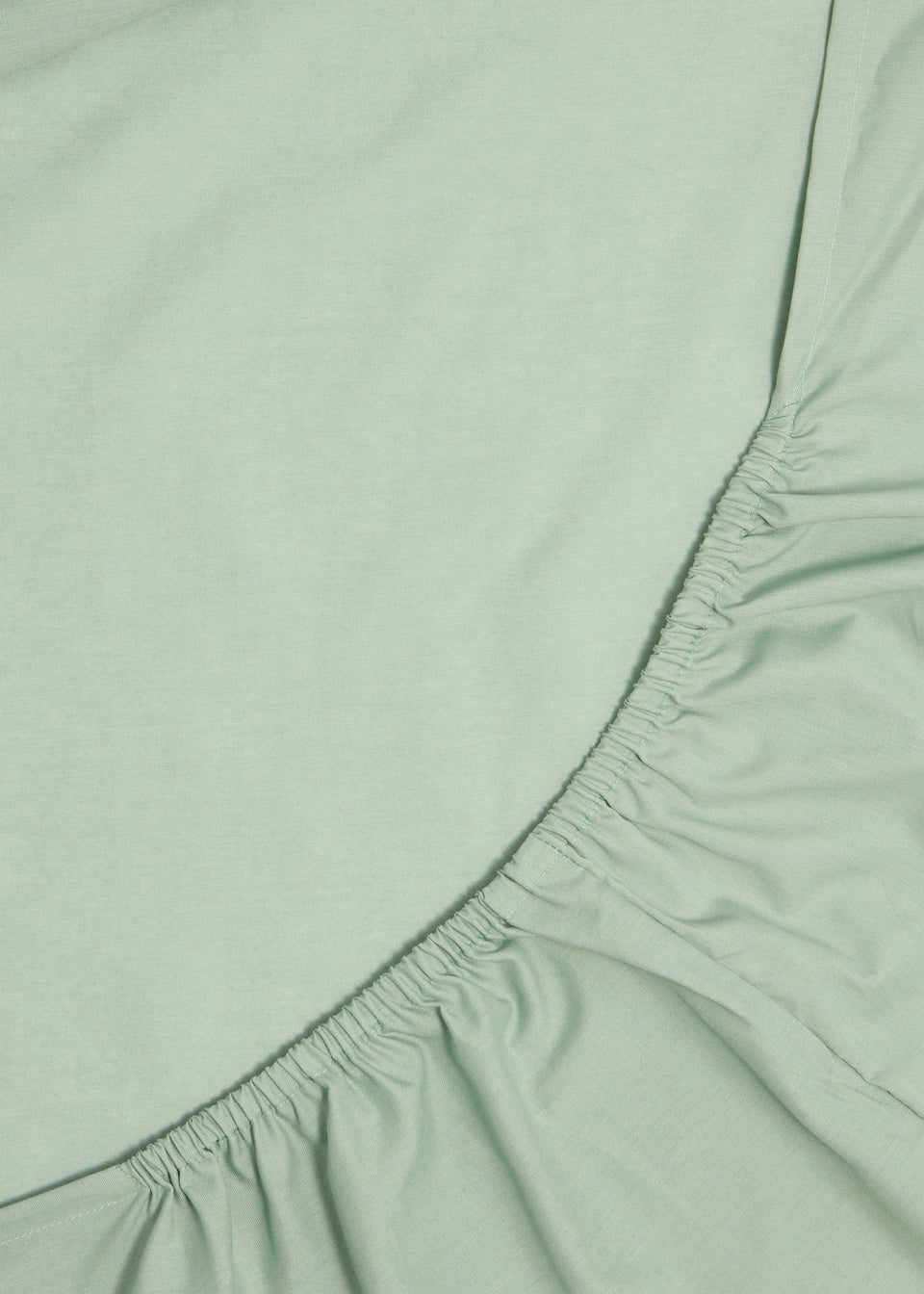 Green Polycotton Fitted Bed Sheet (144 Thread Count) - Matalan