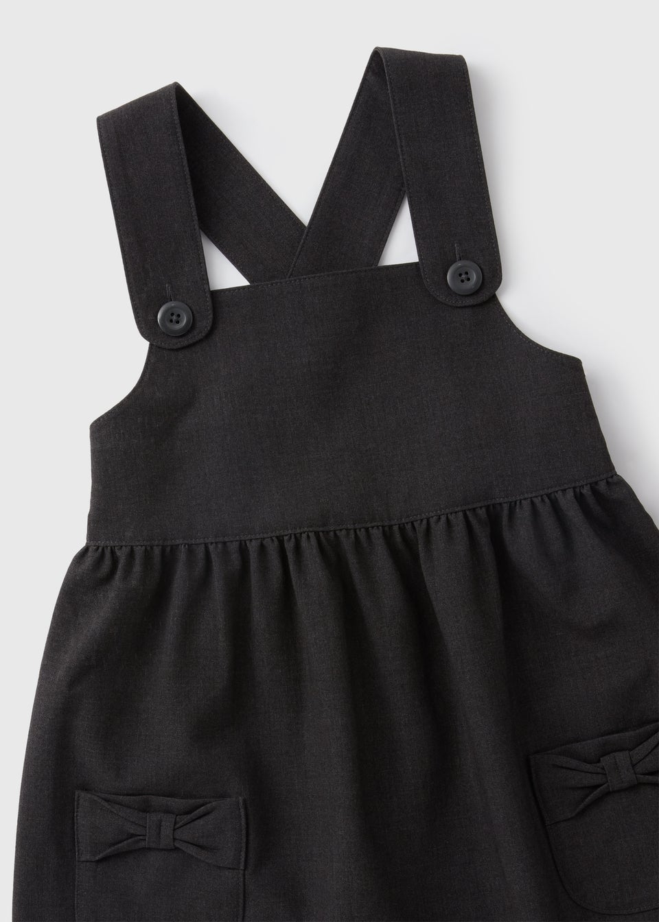 Ladies grey pinafore dress online