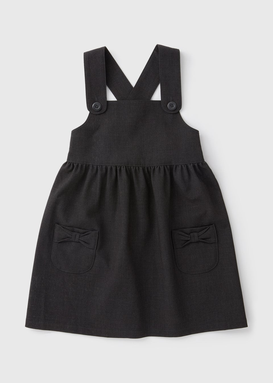 Girls grey school pinafore dress store