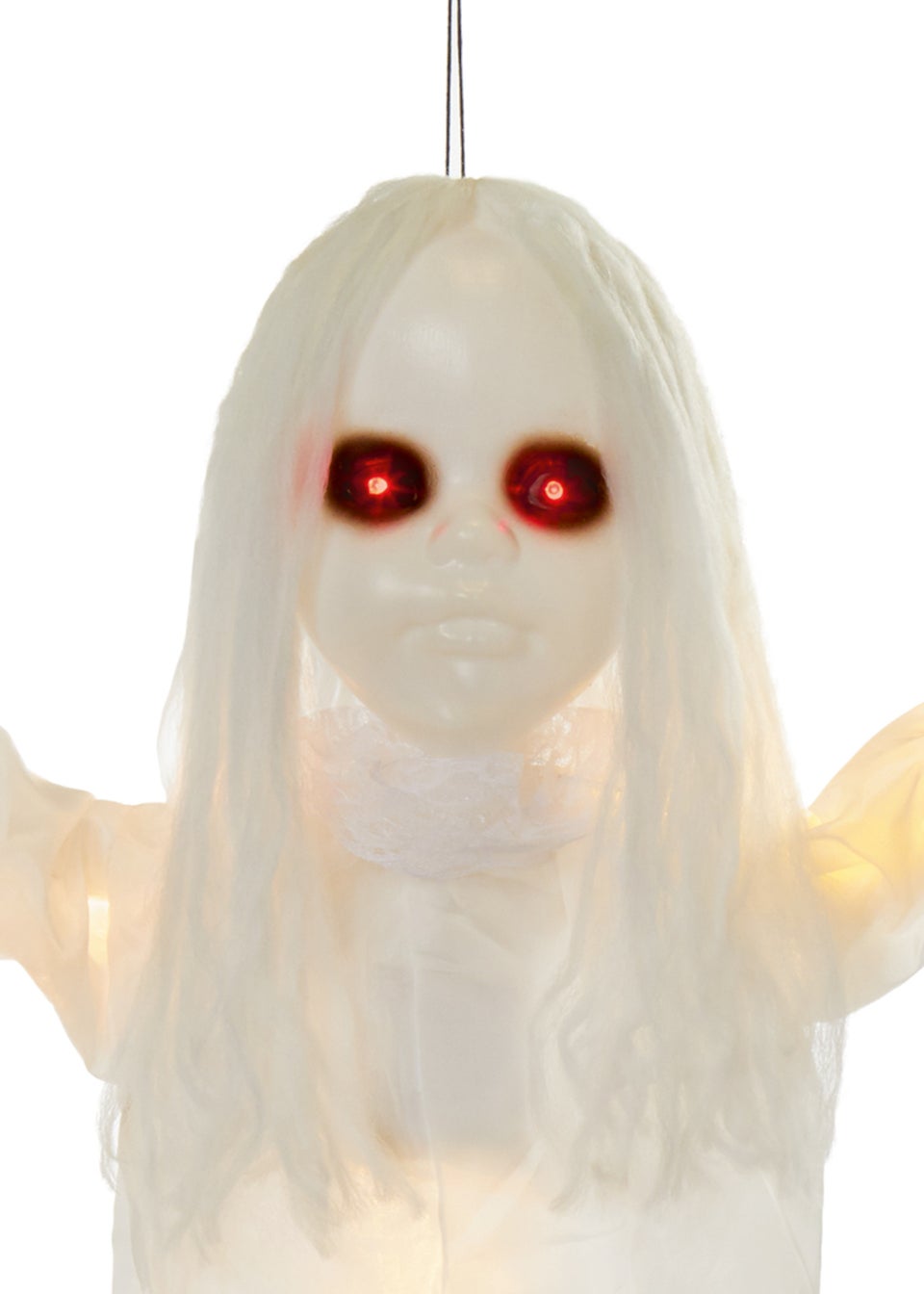 Premier Decorations Battery Operated Lit Hanging Ghost Girl (90cm)
