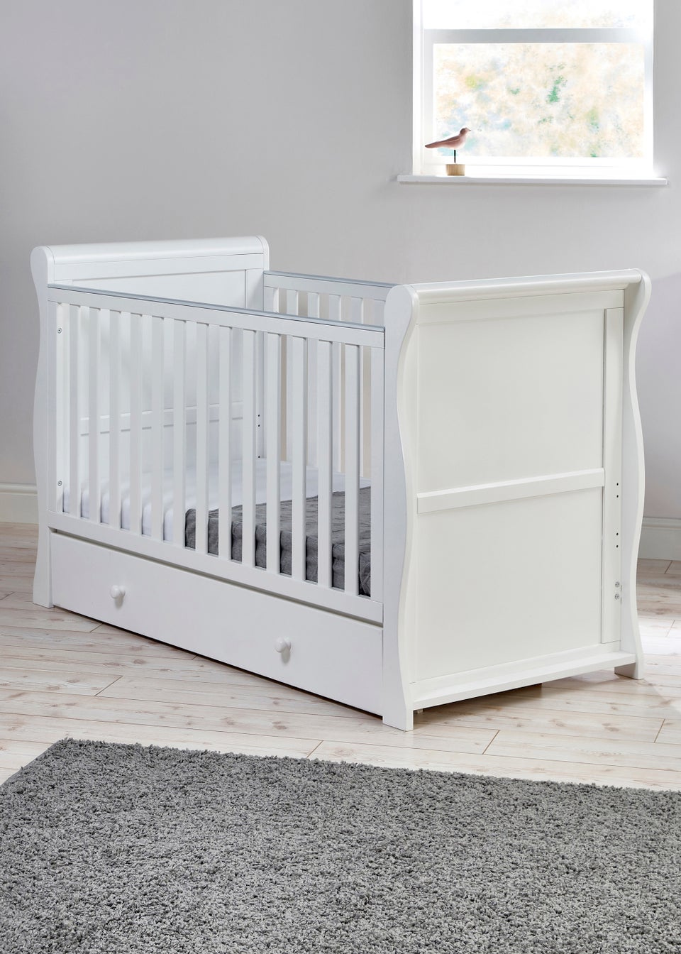 East Coast Nebraska Sleigh Cot Bed Matalan