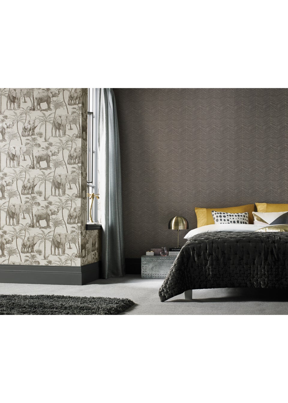 Arthouse Elephant Grove Wallpaper