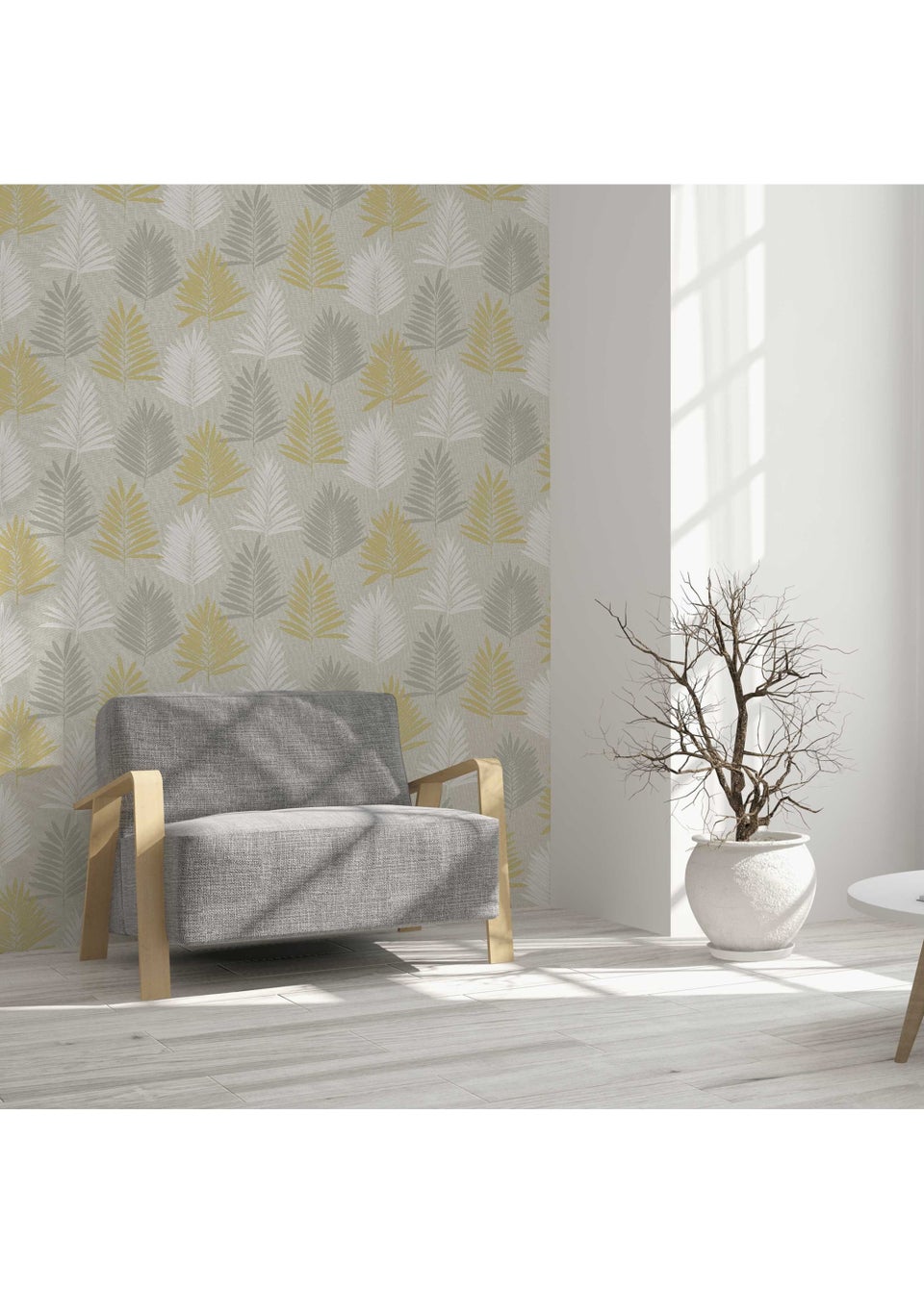 Arthouse Linen Palm Wallpaper