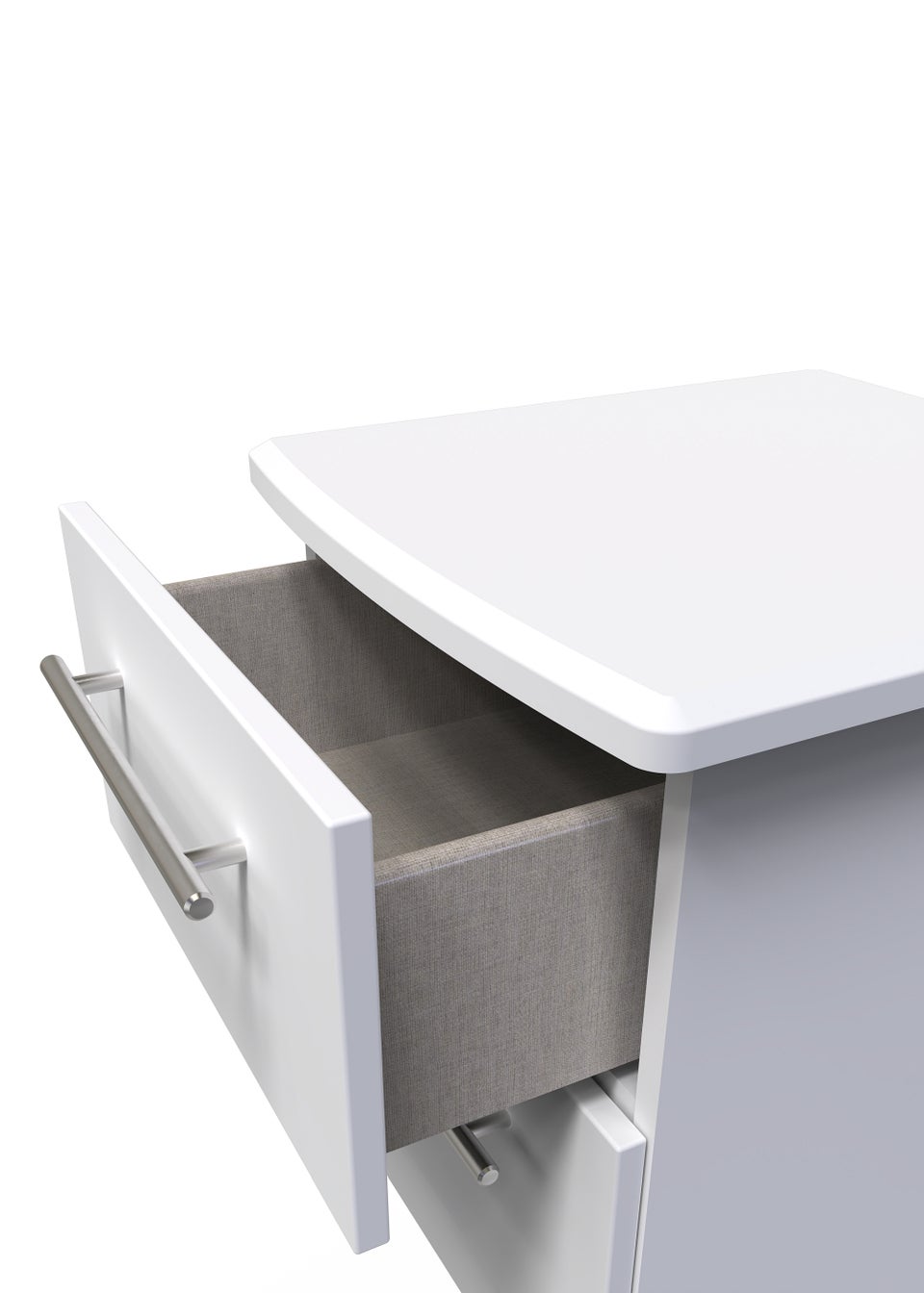 Swift Sherwood 2 Drawer Bedside Cabinet (50.5cm x 41.5cm x 39.5cm)