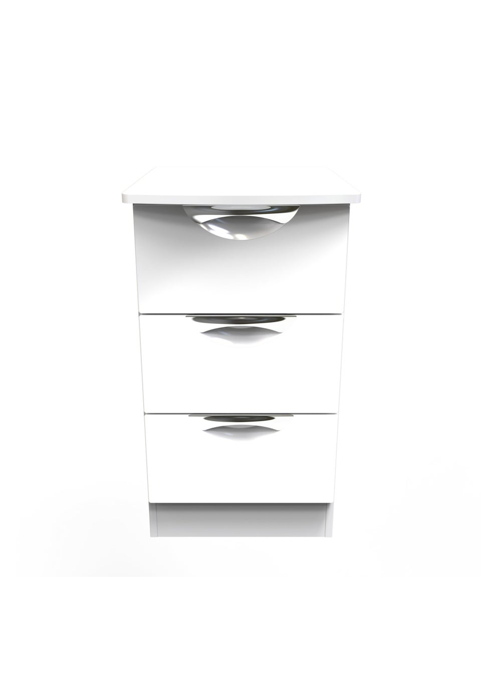 Swift Bordeaux 3 Drawer Bedside Table (69.5cm x 39.5cm x 41.5cm)