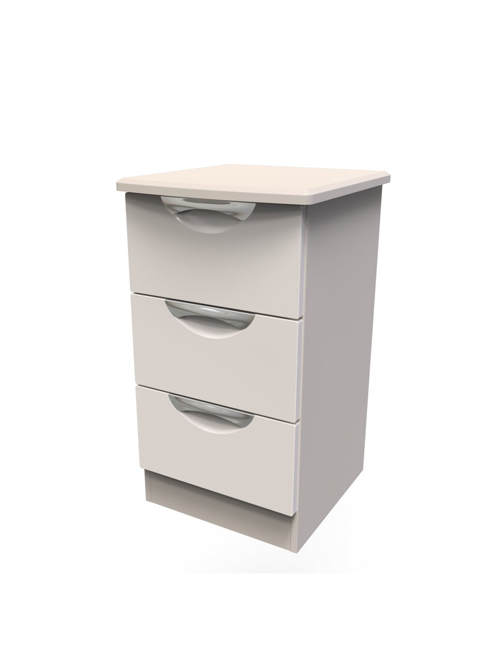 Swift Bordeaux 3 Drawer Bedside Table (69.5cm x 41.5cm x 39.5cm)