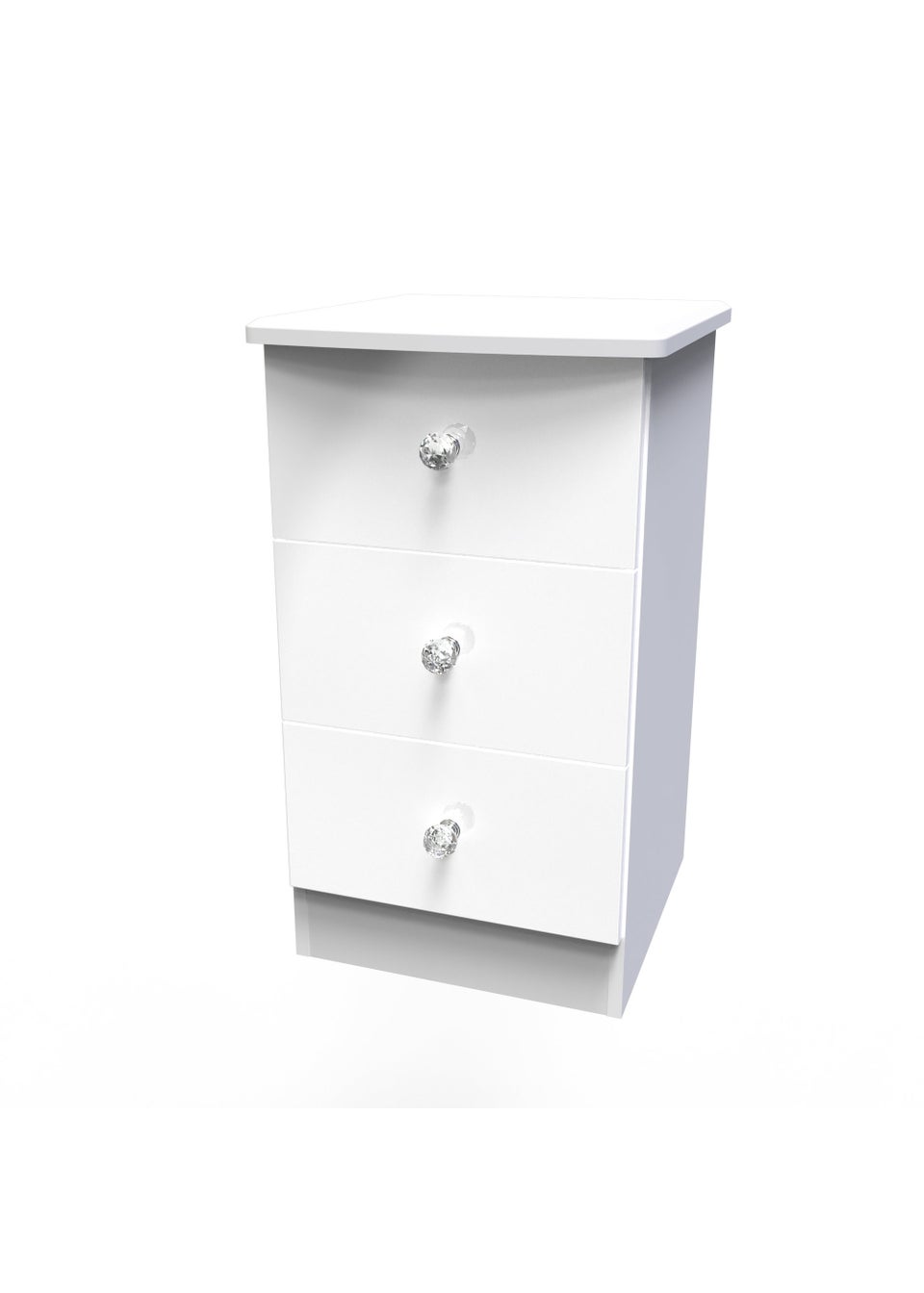 Swift Brilliance 3 Drawer Bedside Table with LED lights (69.5cm x 41.5cm x 39.5cm)