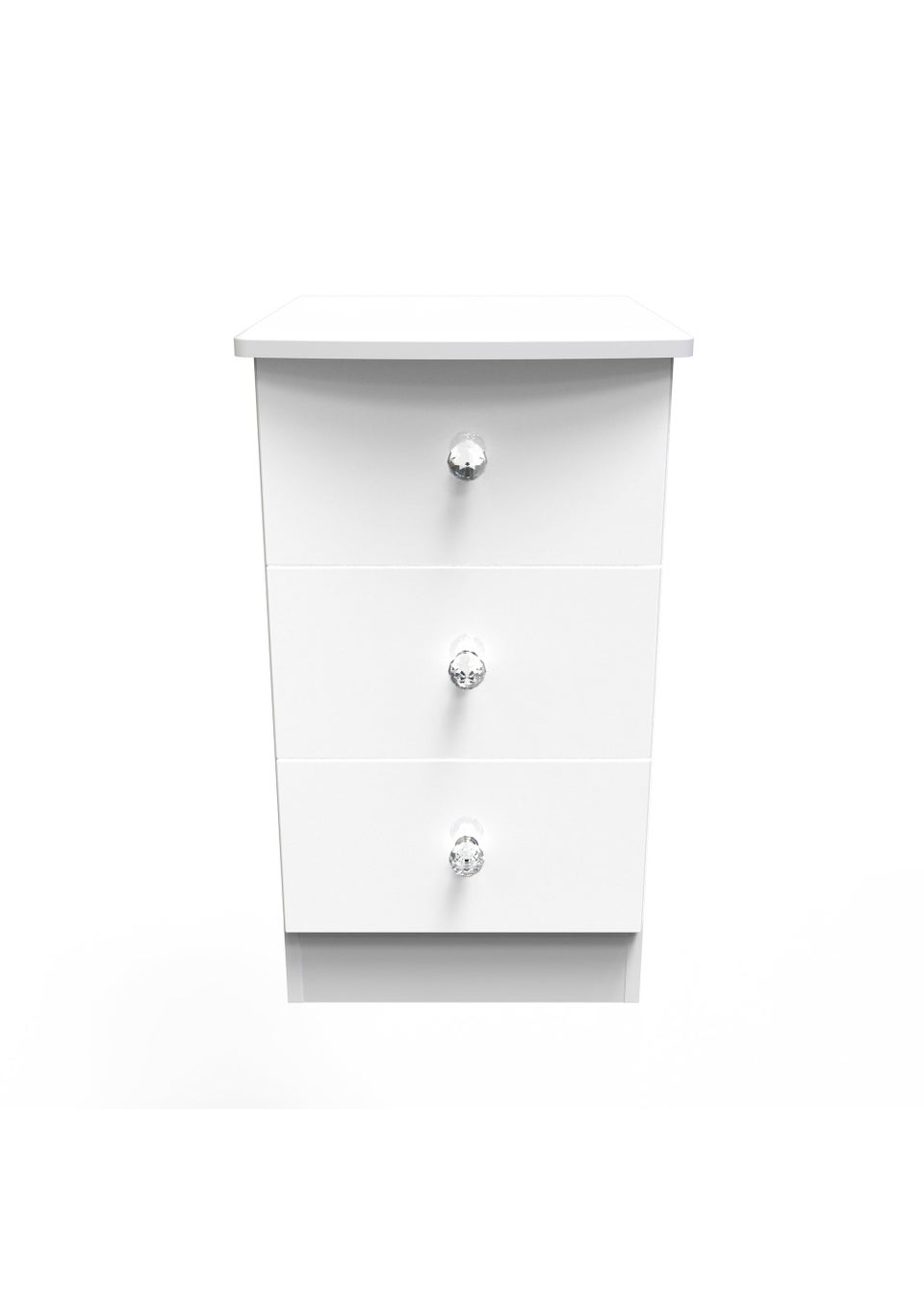 Swift Brilliance 3 Drawer Bedside Table (69.5cm x 39.5cm x 41.5cm)