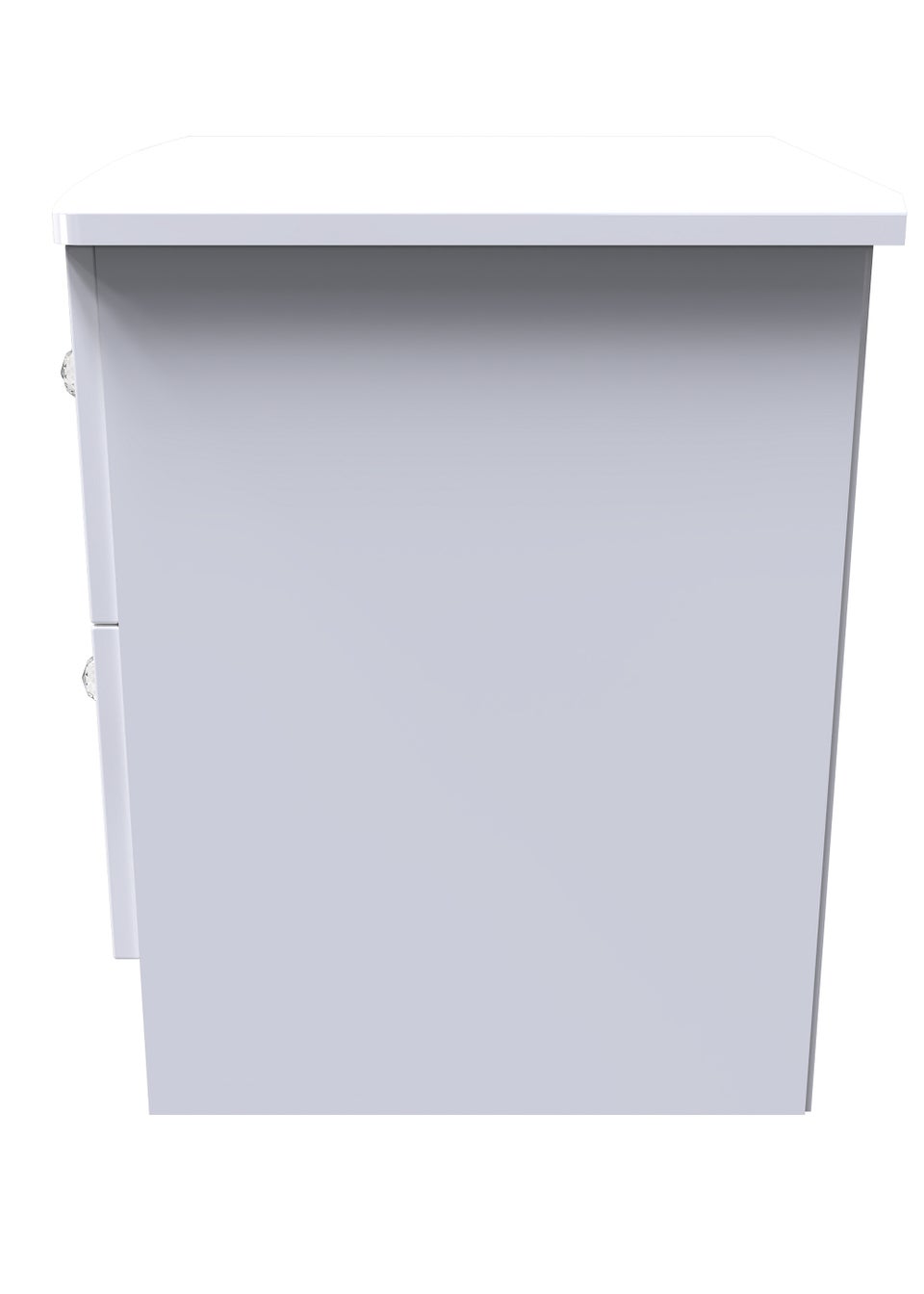 Swift Brilliance 2 Drawer Bedside Table with LED lights (50.5cm x 41.5cm x 39.5cm)