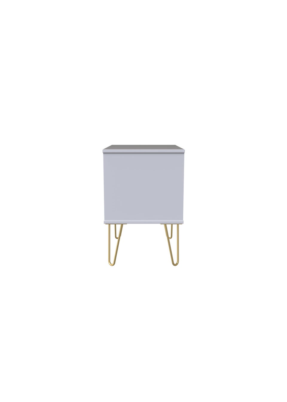 Swift Prism 2 Drawer Midi Bedside Cabinet (52.5cm x 39.5cm x 57cm)