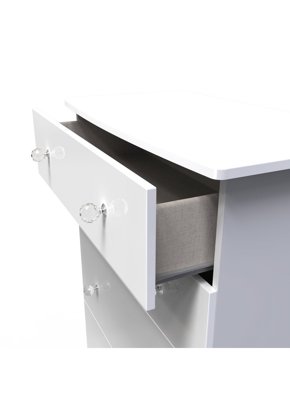 Swift Brilliance 4 Drawer Chest (107.5cm x 41.5cm x 76.5cm)