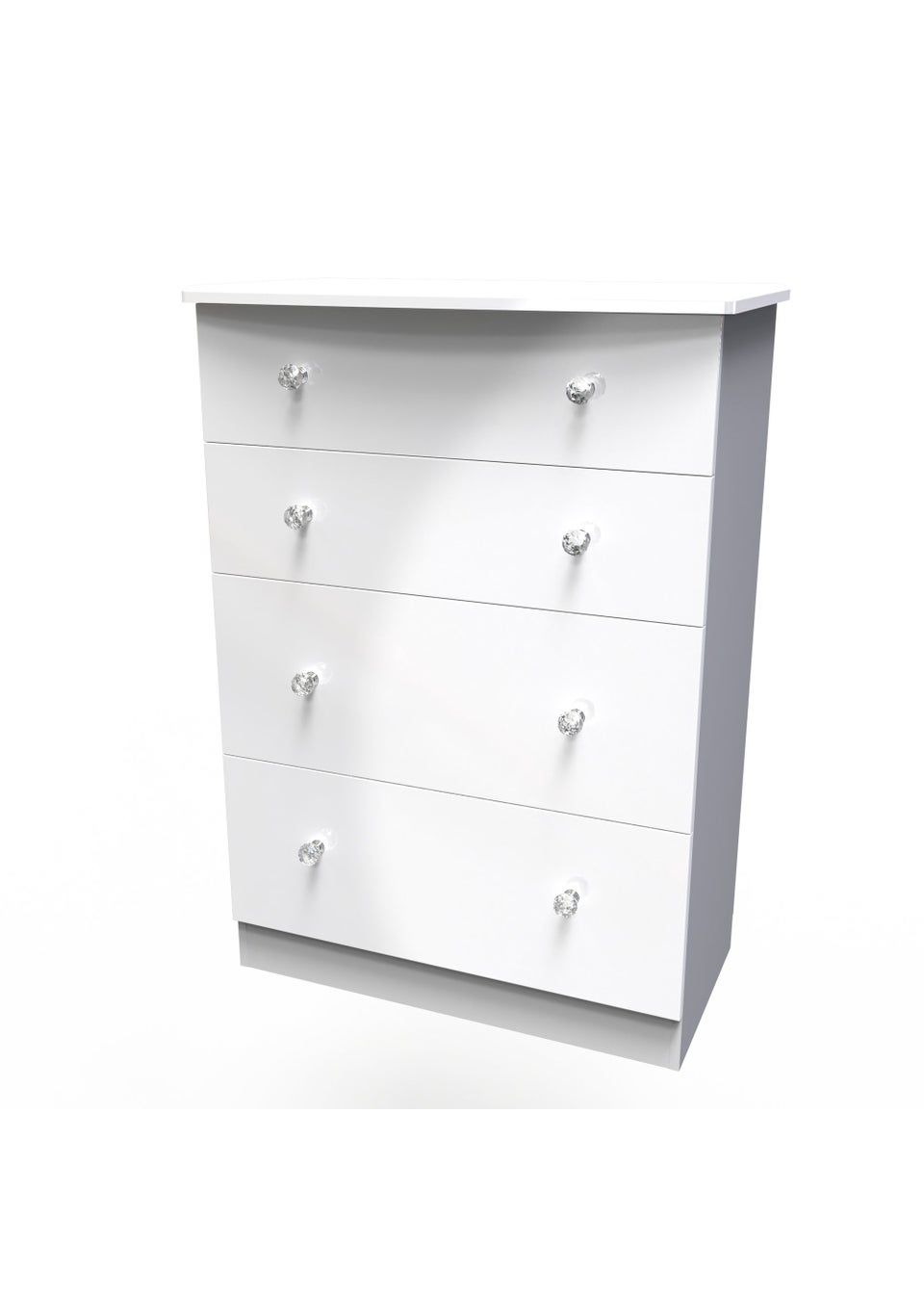 Swift Brilliance 4 Drawer Chest (107.5cm x 41.5cm x 76.5cm)