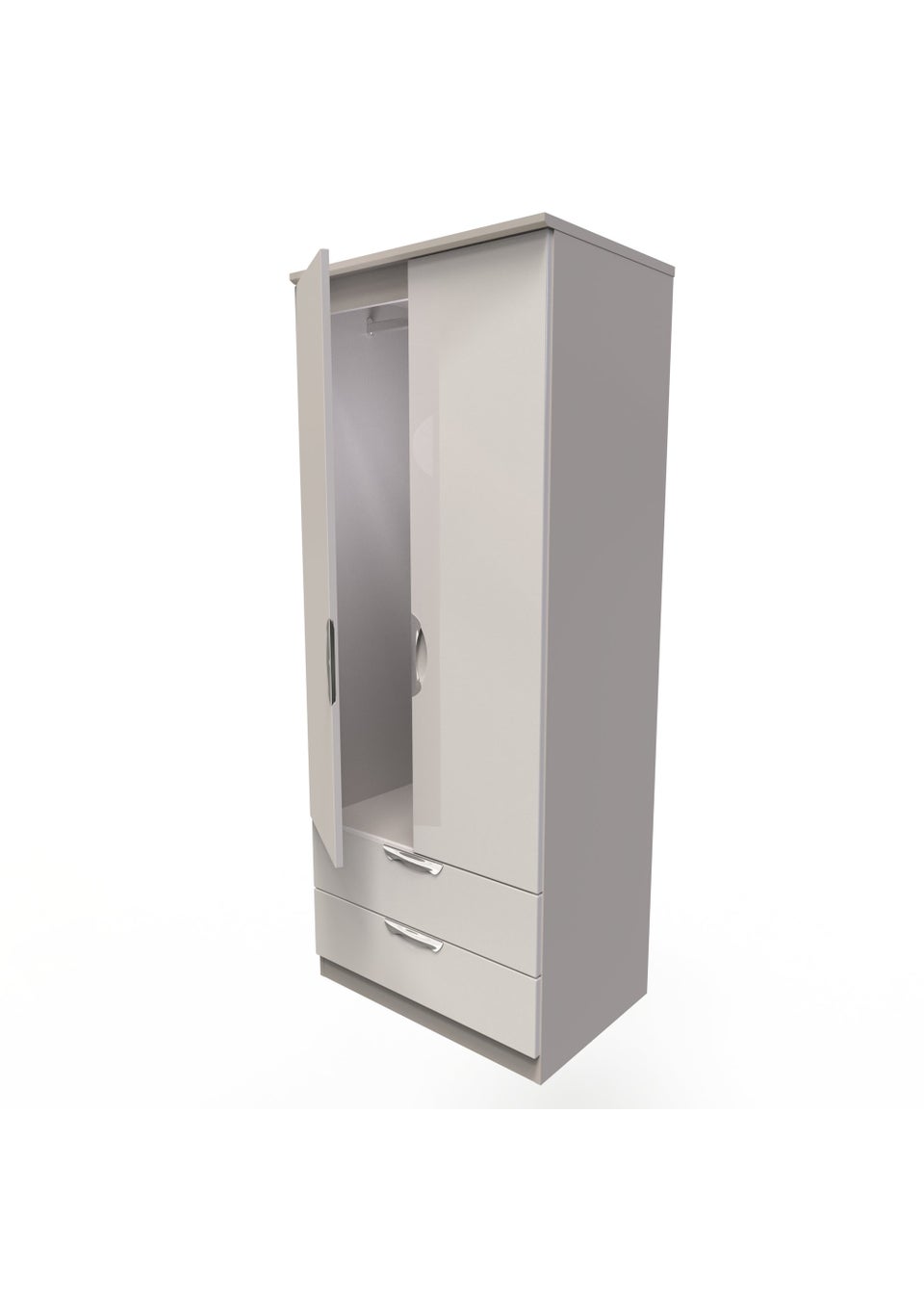 Swift Bordeaux 2 Door 2 Drawer Wardrobe (182.5cm x 53cm x 74cm)