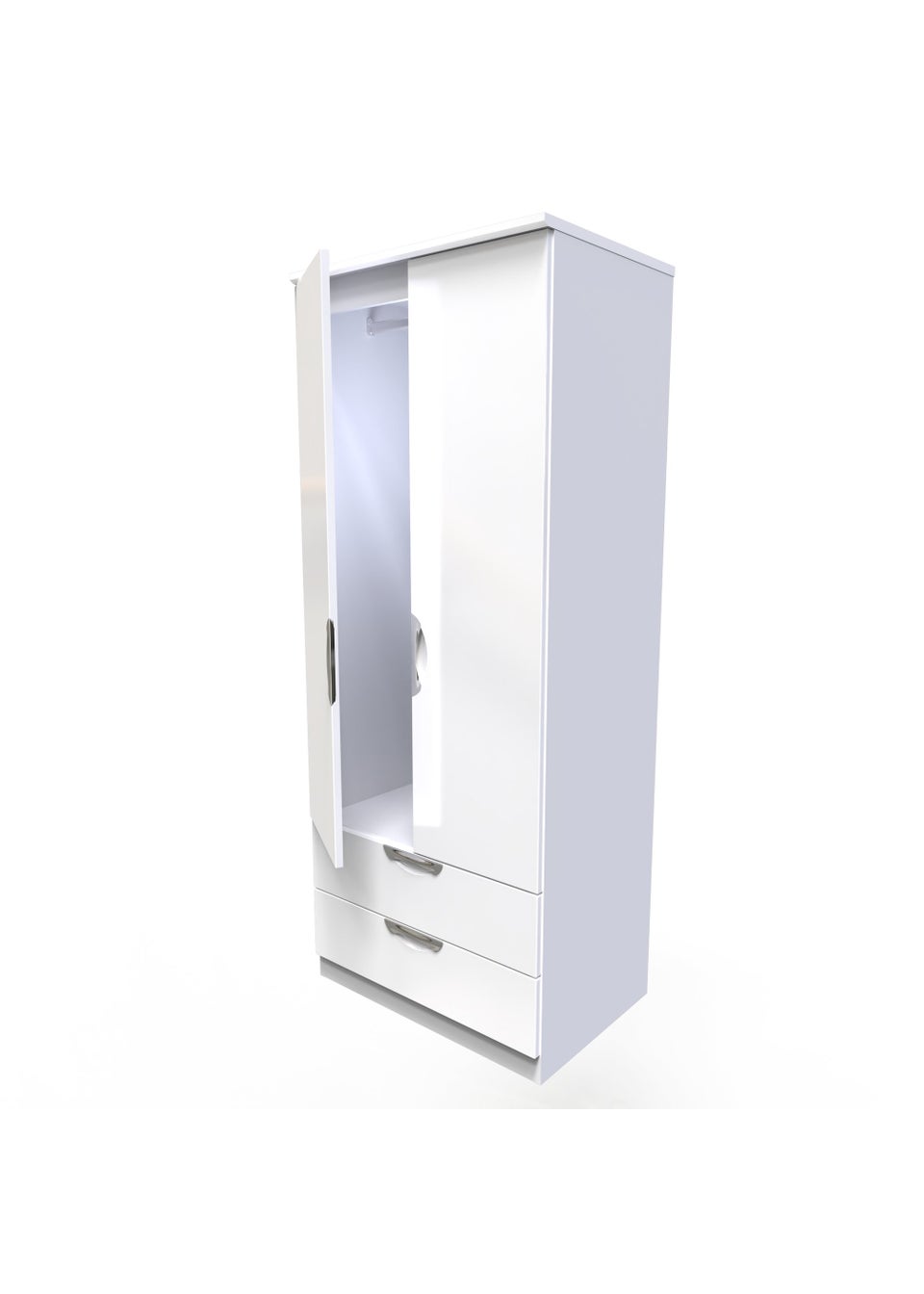 Swift Bordeaux 2 Door 2 Drawer Wardrobe (182.5cm x 53cm x 74cm)