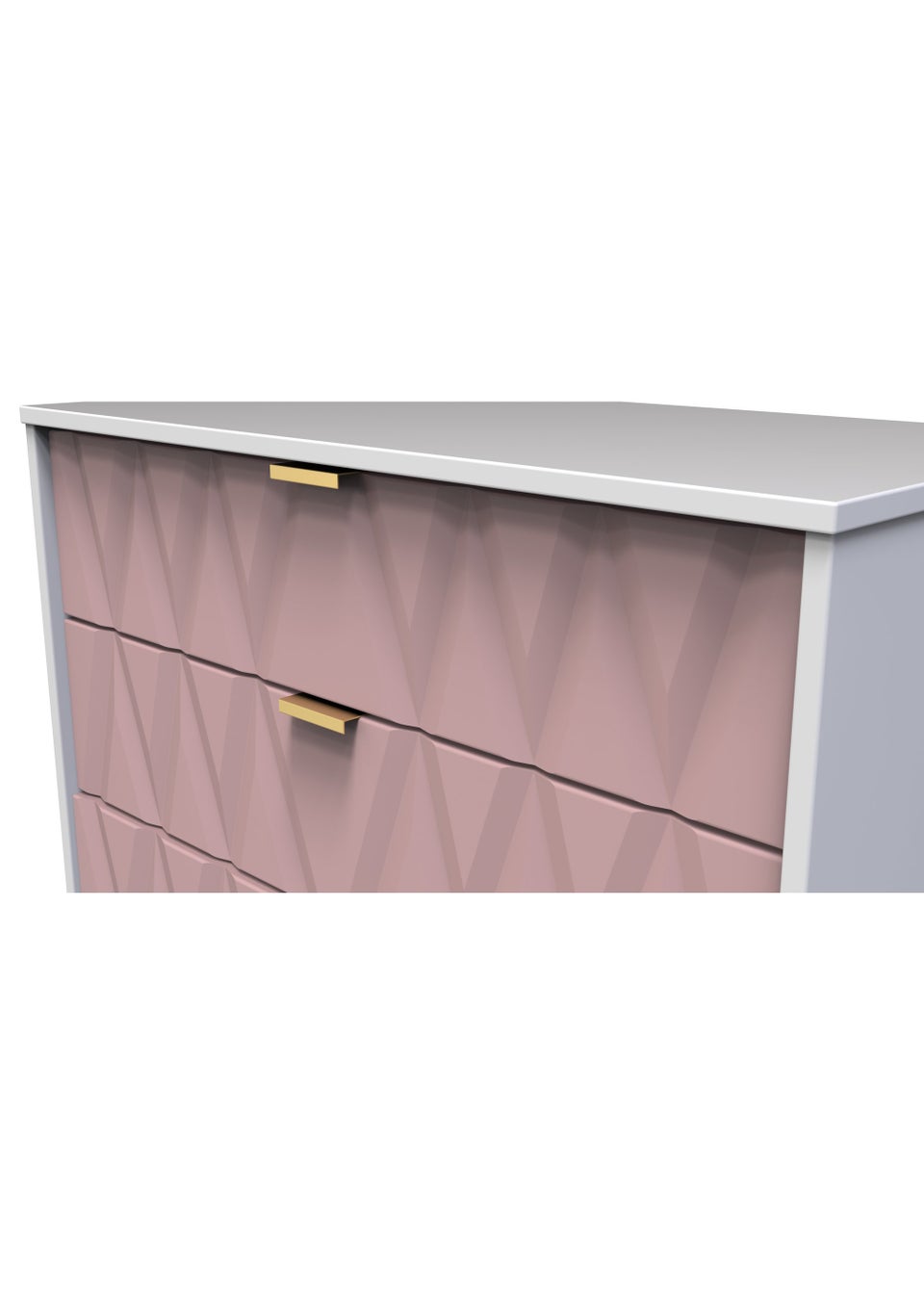 Swift Prism 4 Drawer Chest (88.5cm x 41.5cm x 76.5cm)