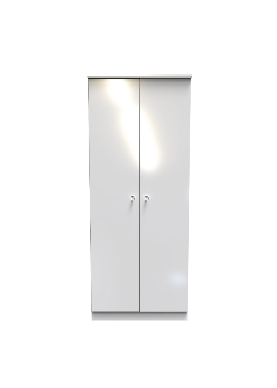 Swift Brilliance 2 Door Wardrobe (182.5cm x 74cm x 53cm)