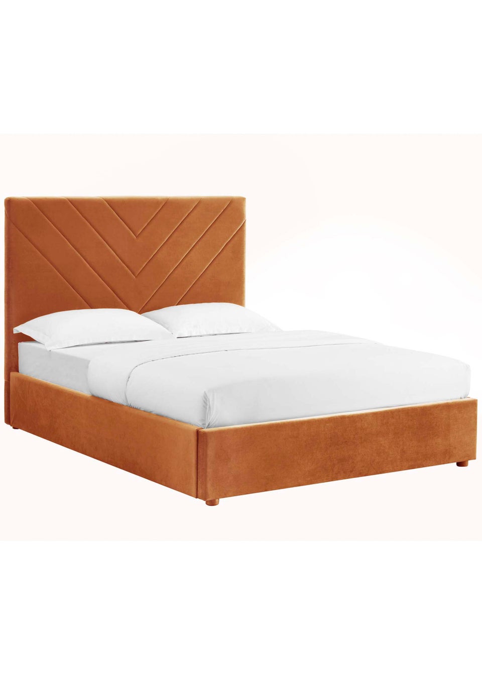 LPD Furniture Islington Kingsize Bed Orange (1325x2170x1620mm) Matalan