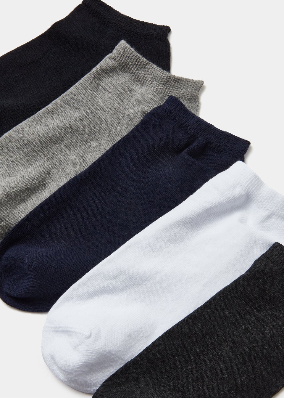 5 Pack Blue Trainer Socks