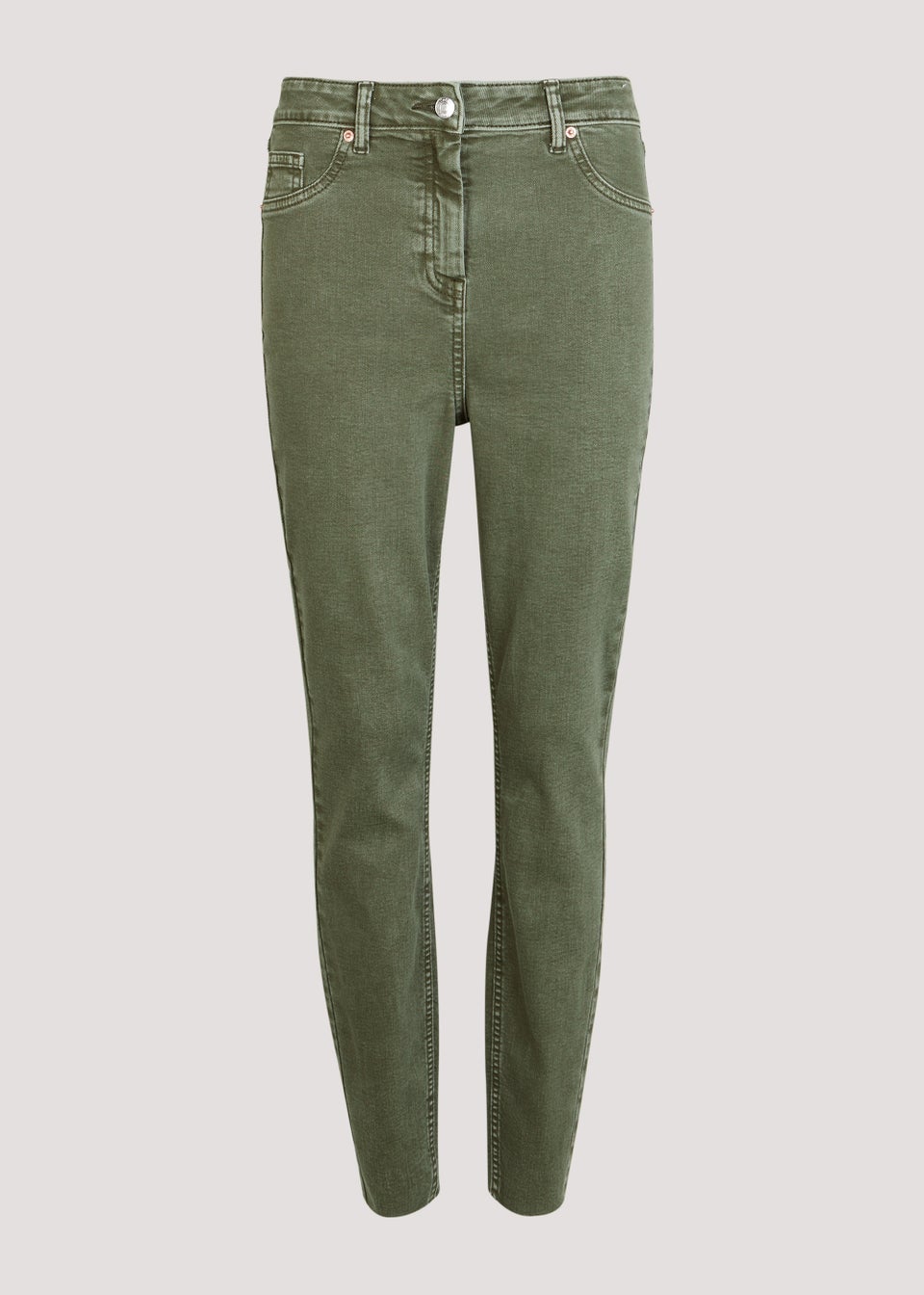 April Khaki Ankle Grazer Super Skinny Jeans Matalan