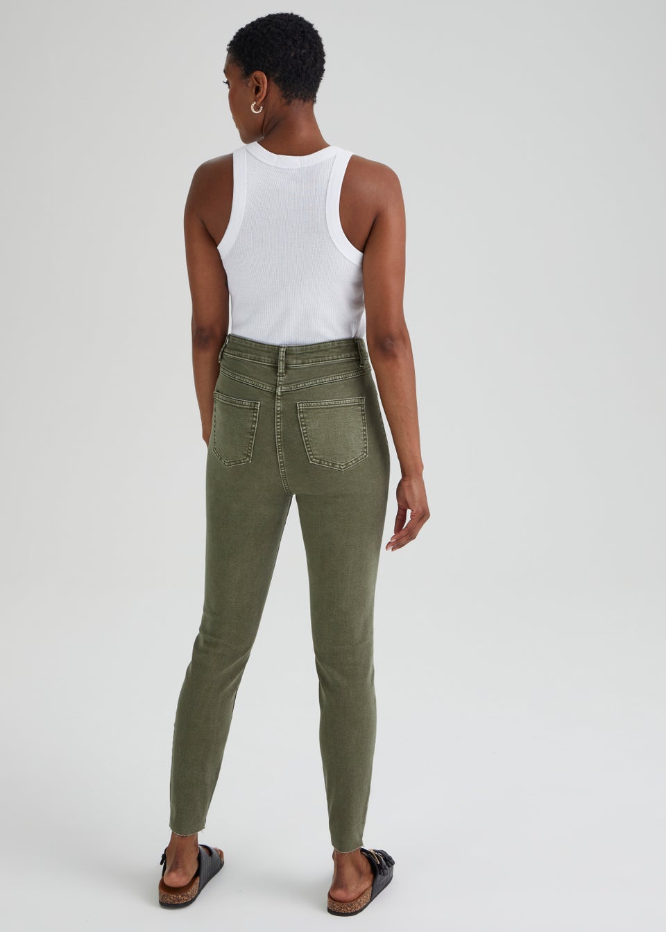 Khaki skinny pants deals