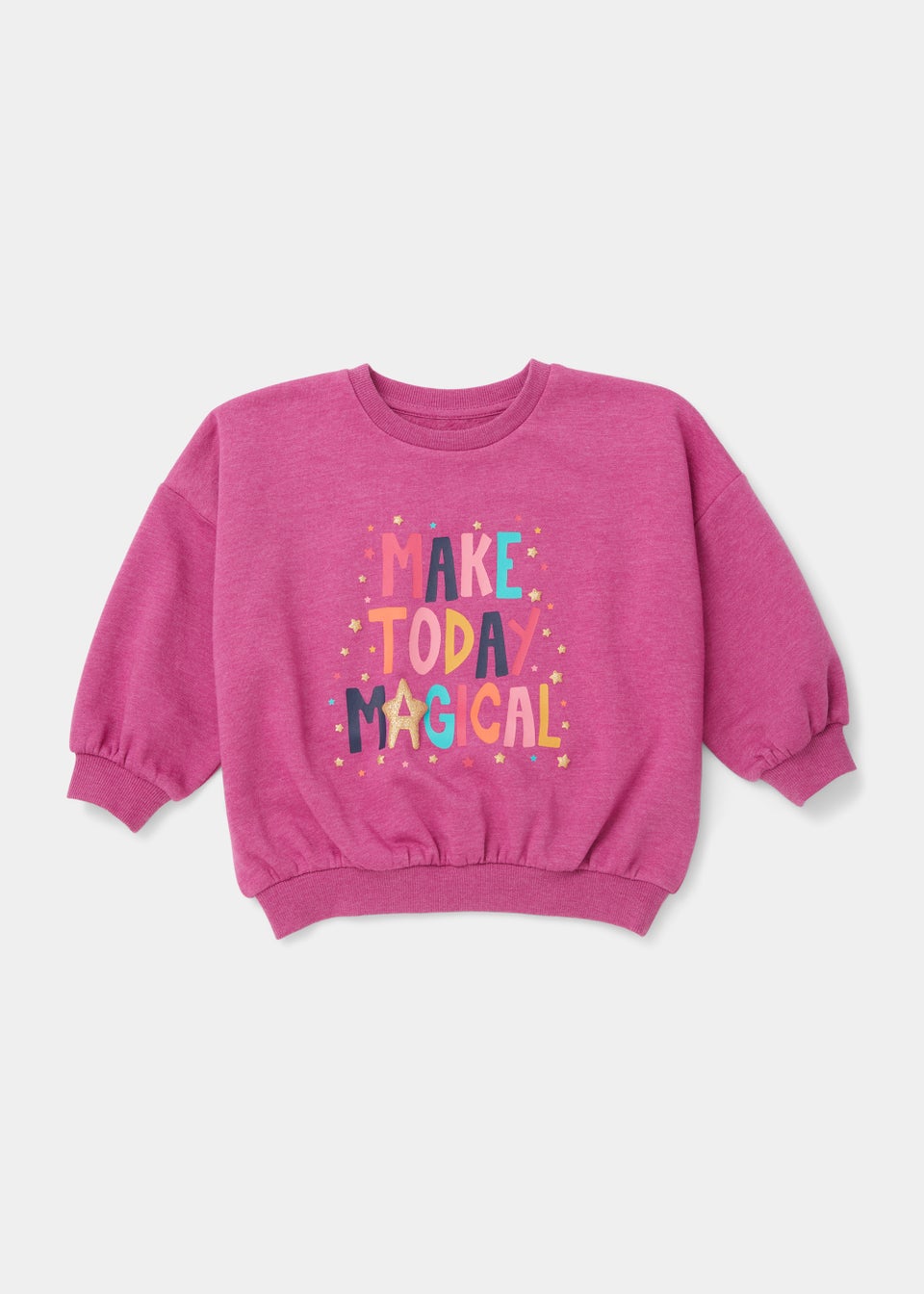 Girls Purple Make Today Magic Sweatshirt (9mths-6yrs)