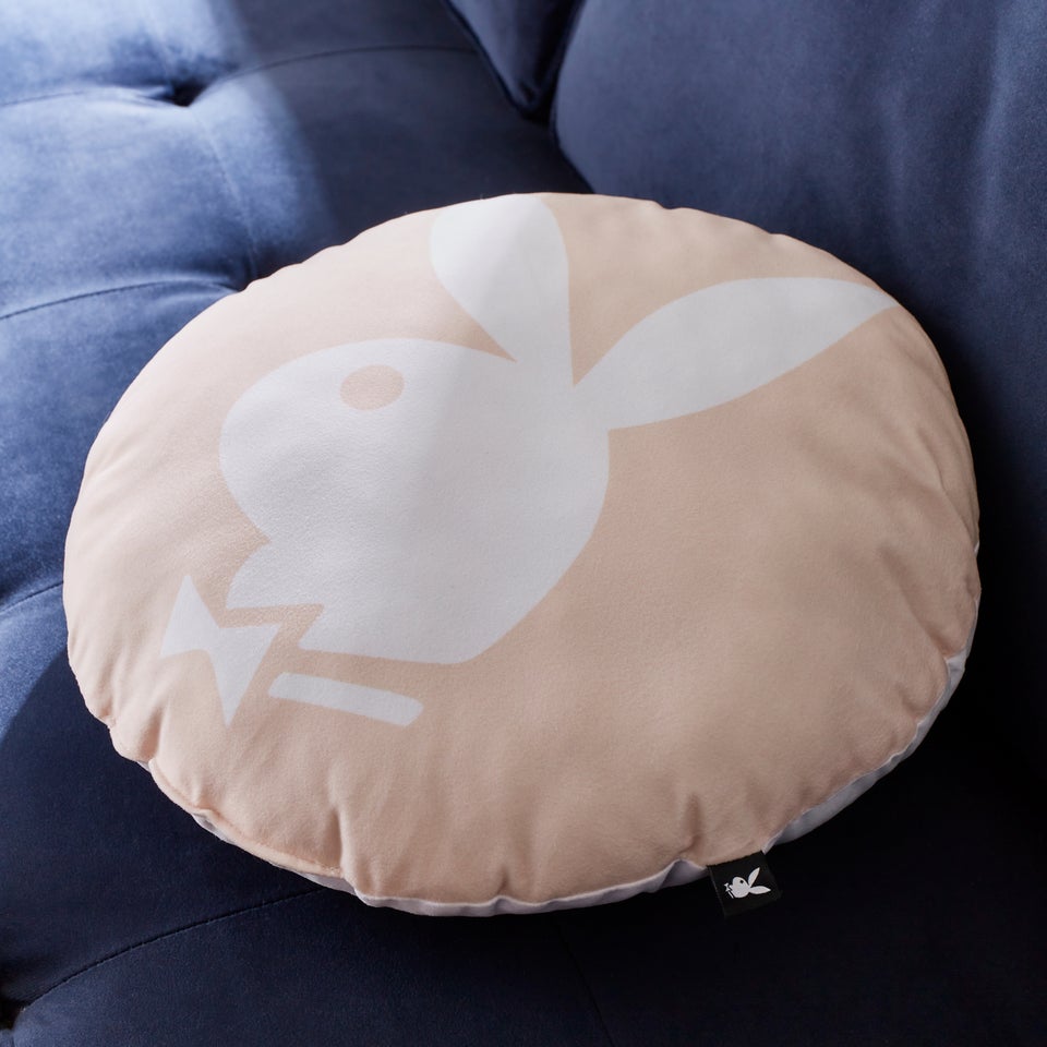 Playboy Round Iconic Bunny Round Cushion (40x40cm)