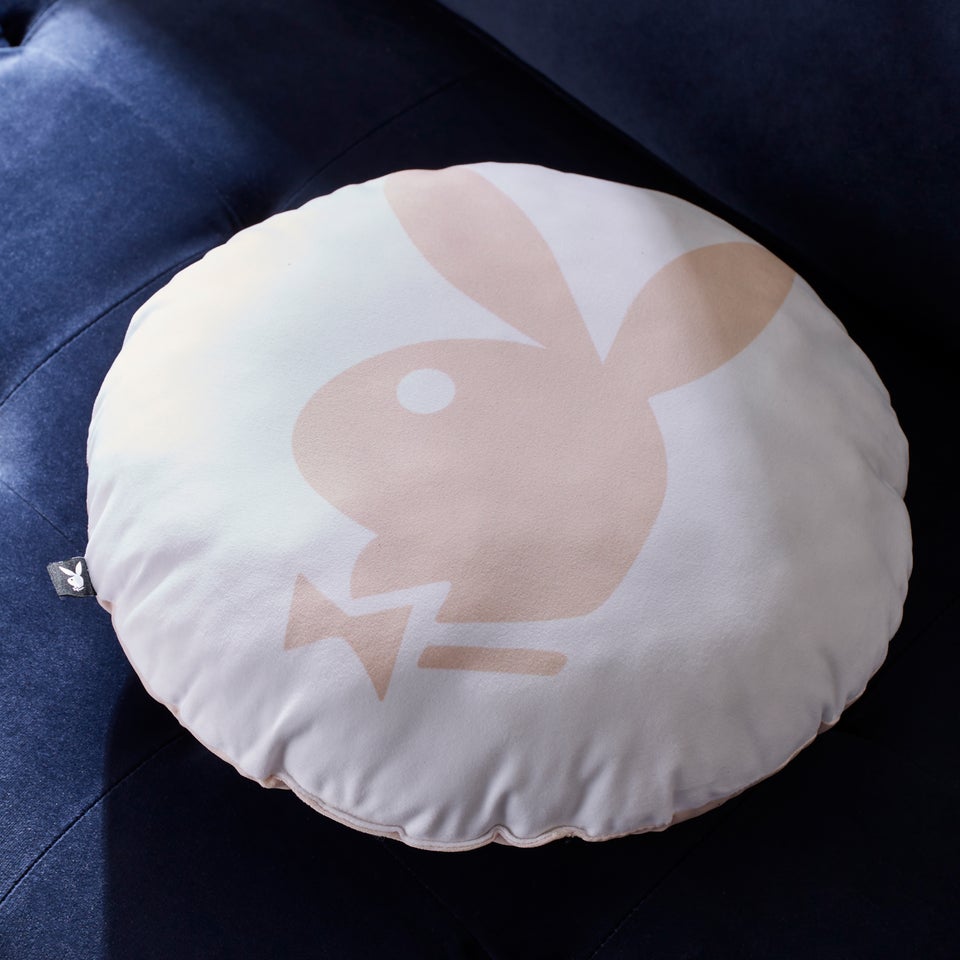 Playboy Round Iconic Bunny Round Cushion (40x40cm)
