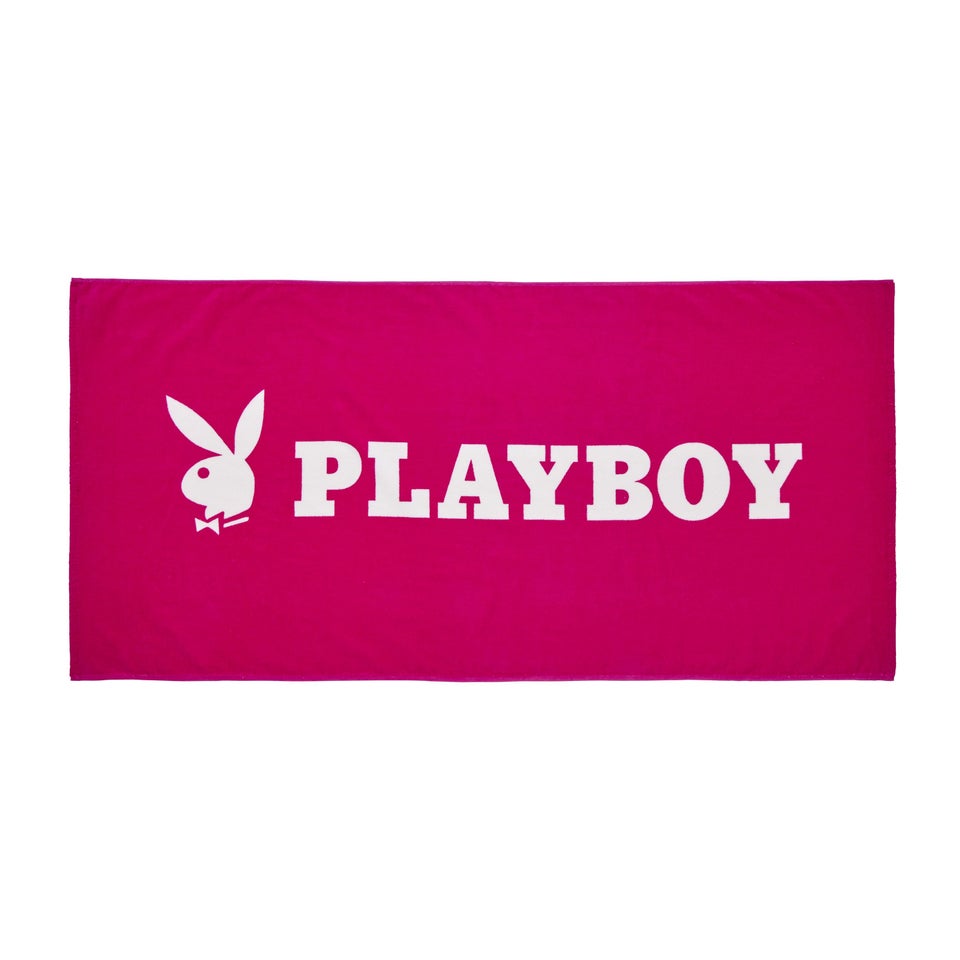 Playboy Iconic Bunny Cotton Beach Towel