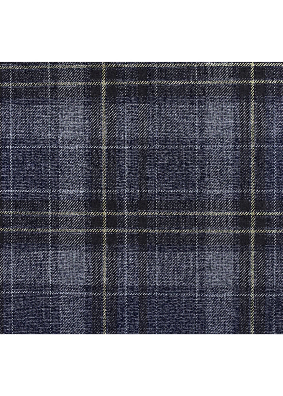 Arthouse Twilled Plaid Navy/Gold Wallpaper