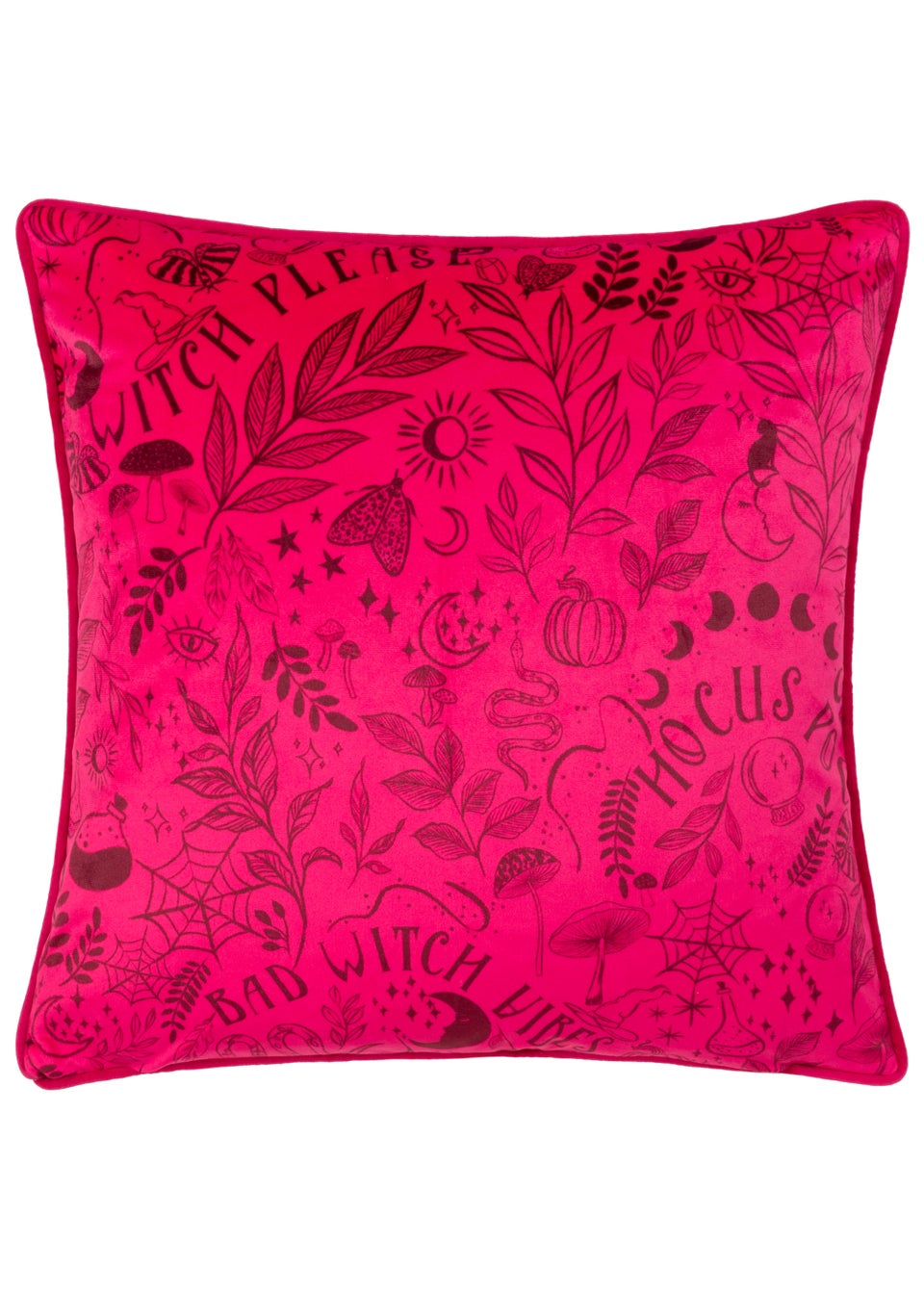 furn. Witch Please Filled Cushion (43cm x 43cm x 8cm)