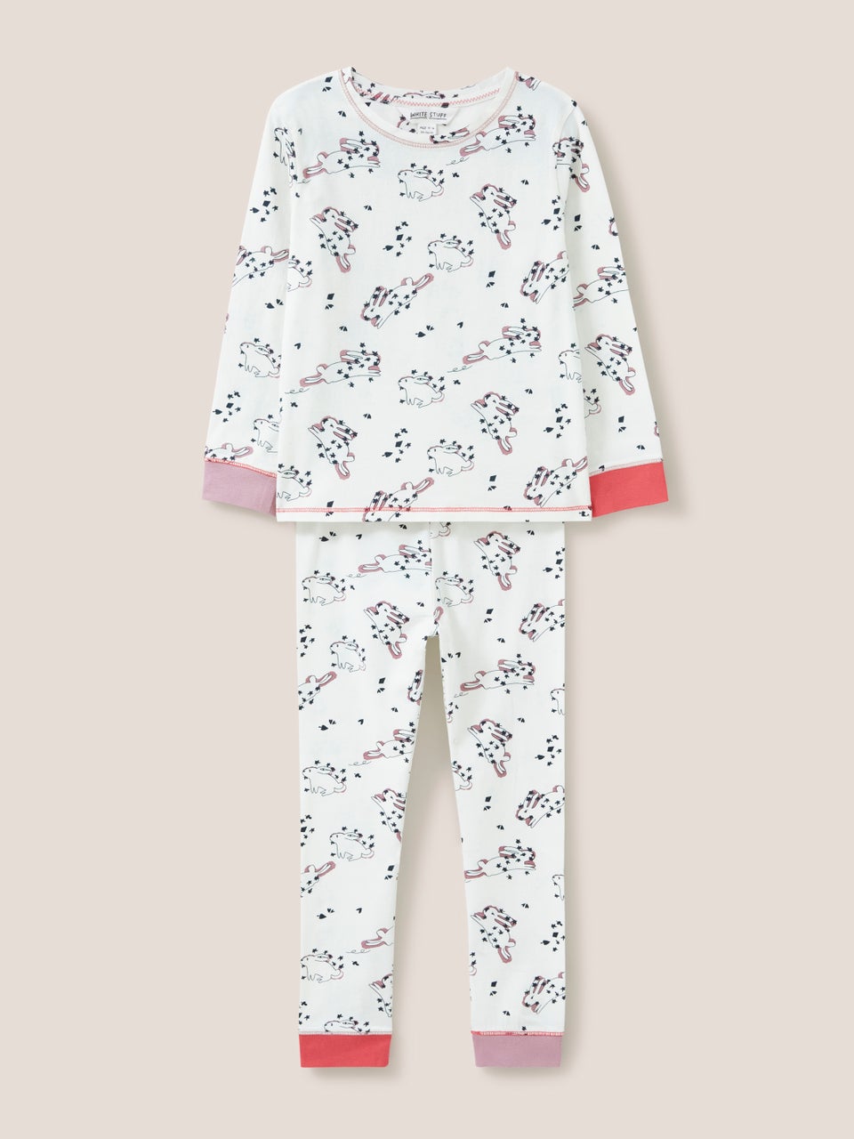 Pyjama-Set mit Hasen-Print