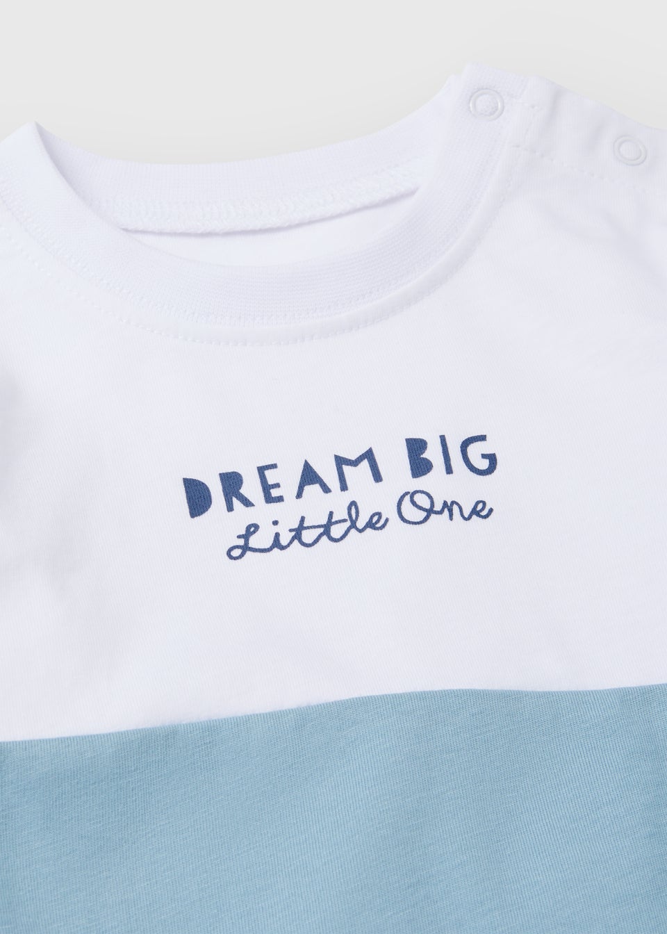 Baby Blue & White Dream Big Jersey Set (Newborn-23mths)
