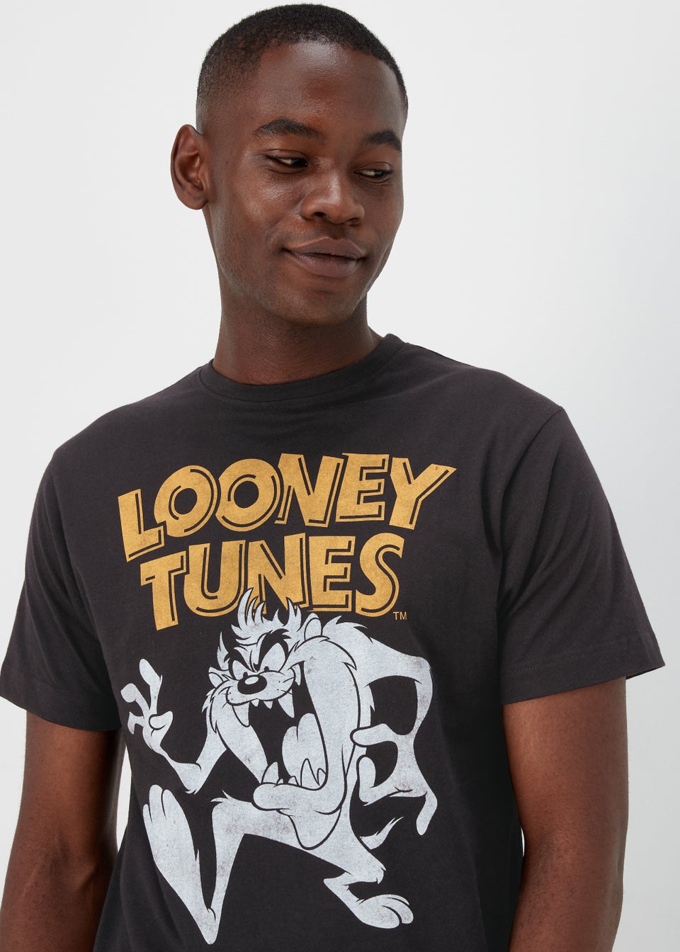 Black Looney Tunes Long Pyjama Set - Matalan